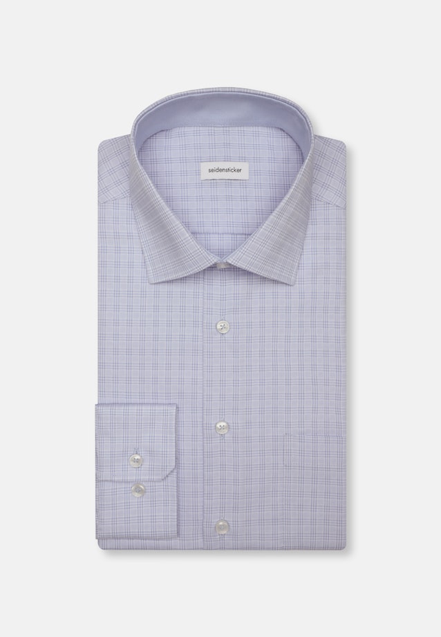 Regular Chemise d'affaires carreaux in Bleu Clair |  Seidensticker Onlineshop
