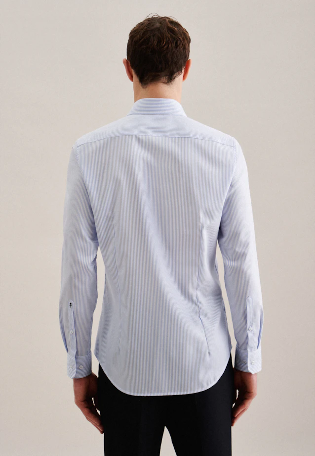 Shaped Chemise d'affaires rayures in Bleu Clair |  Seidensticker Onlineshop