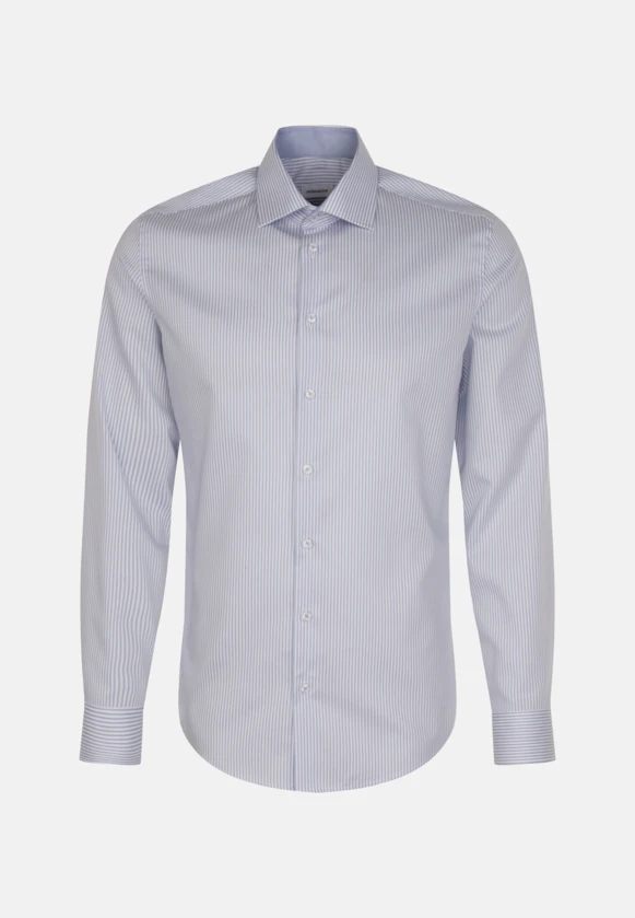 Shaped Chemise d'affaires rayures in Bleu Clair |  Seidensticker Onlineshop