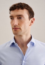 Shaped Business shirt Check in Light Blue |  Seidensticker Onlineshop