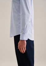 Shaped Business shirt Check in Light Blue |  Seidensticker Onlineshop