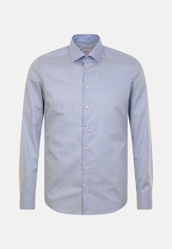 Shaped Business shirt Check in Light Blue |  Seidensticker Onlineshop