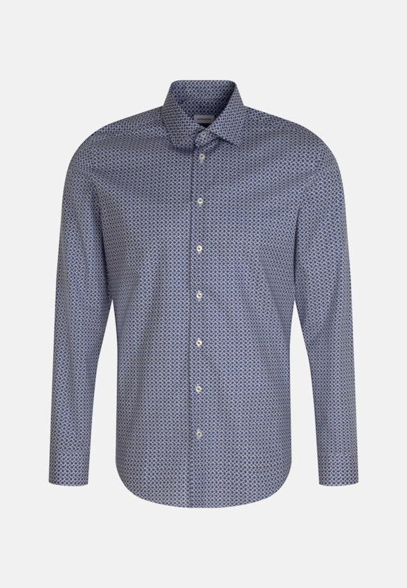 Shaped Business shirt Print in Light Blue |  Seidensticker Onlineshop