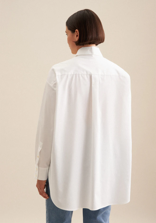 Longbluse Uni in Weiß | Seidensticker Onlineshop