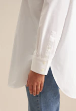 Long blouse Uni in White |  Seidensticker Onlineshop