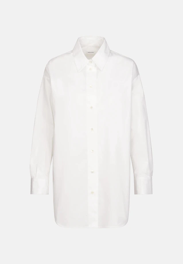 Long blouse Uni in White |  Seidensticker Onlineshop