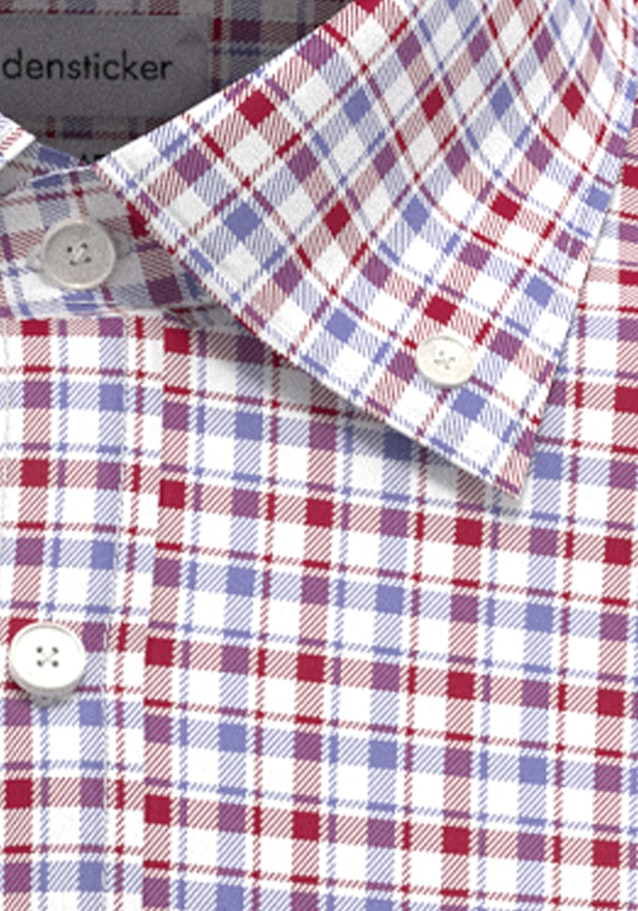 Bügelfreies Twill Business Hemd in Comfort mit Button-Down-Kragen in Rot |  Seidensticker Onlineshop
