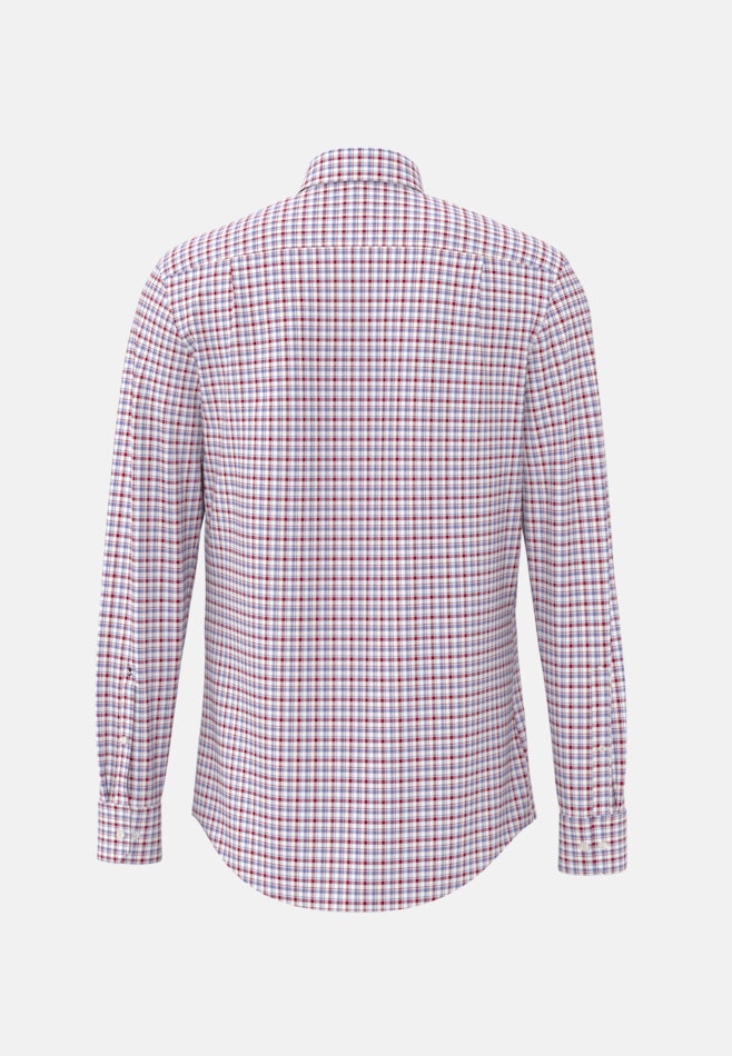 Non-iron Twill Business Shirt in Comfort with Button-Down-Collar in Red | Seidensticker online shop