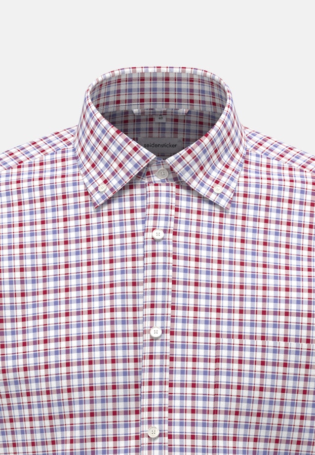 Non-iron Twill Business overhemd in Comfort with Button-Down-Kraag in Rood |  Seidensticker Onlineshop