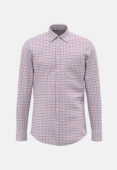Comfort Business Hemd Karo in Rot |  Seidensticker Onlineshop