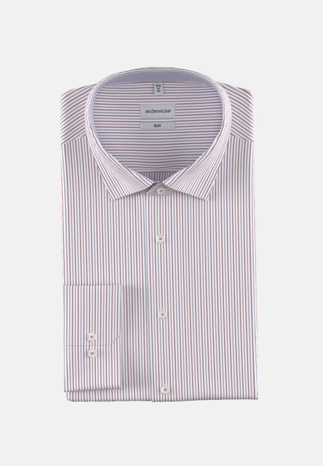 Non-iron Poplin Business Shirt in Slim with Kent-Collar in Red |  Seidensticker Onlineshop