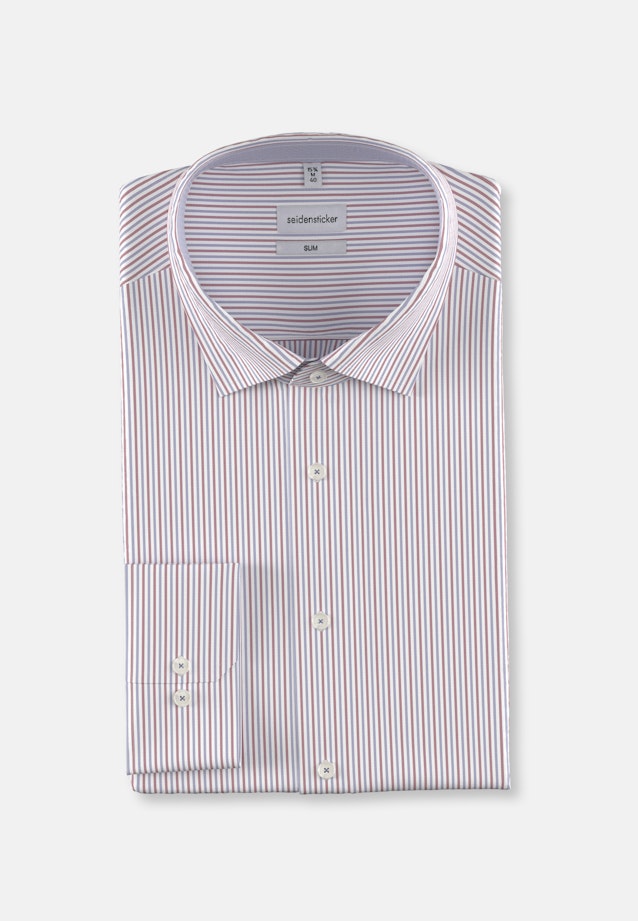 Slim Business Hemd Streifen in Rot |  Seidensticker Onlineshop