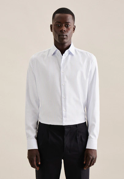 Slim Business shirt Stripe in Light Blue |  Seidensticker Onlineshop