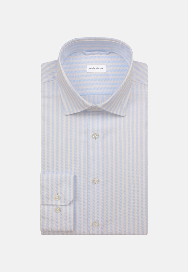 Non-iron Twill Business Shirt in Slim with Kent-Collar in Light Blue |  Seidensticker Onlineshop