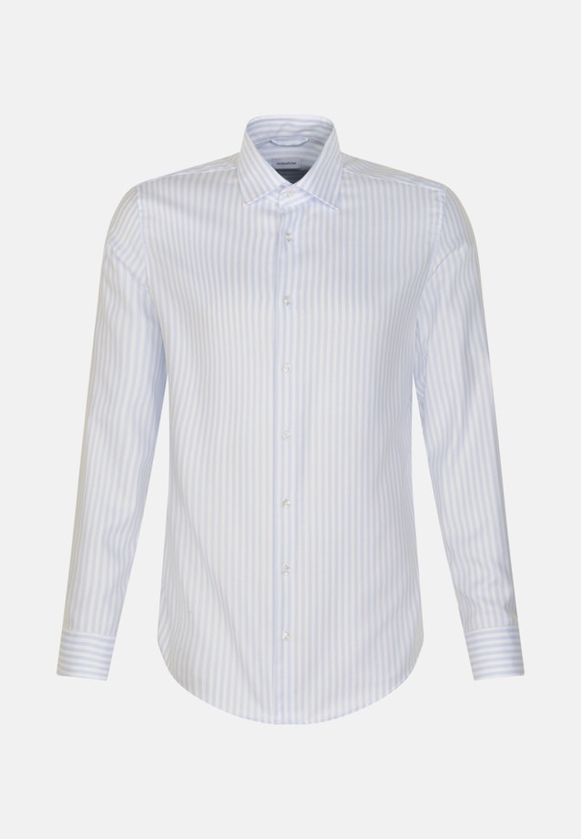 Non-iron Twill Business Shirt in Slim with Kent-Collar in Light Blue |  Seidensticker Onlineshop