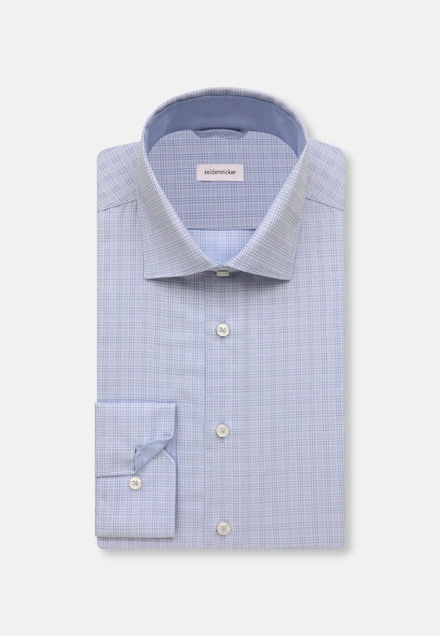 Slim Business shirt Check in Light Blue |  Seidensticker Onlineshop