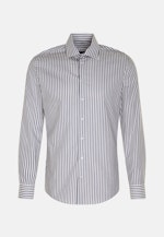 Chemise Business Slim Popeline Col Kent in Bleu Moyen |  Seidensticker Onlineshop