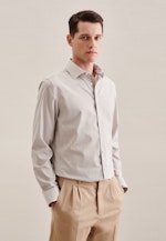 Slim Business Hemd Streifen in Braun |  Seidensticker Onlineshop