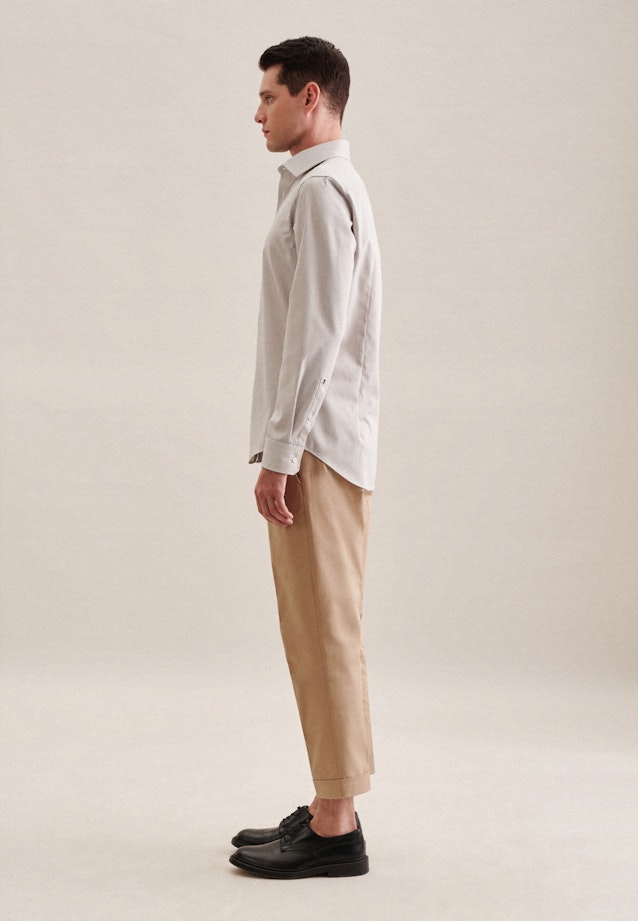 Slim Business Hemd Streifen in Braun |  Seidensticker Onlineshop