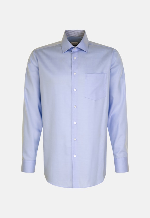 Non-iron Twill Business Shirt in Comfort with Kent-Collar in Light Blue |  Seidensticker Onlineshop