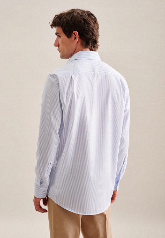 Non-iron Twill Business Shirt in Comfort with Kent-Collar in Light Blue | Seidensticker Onlineshop