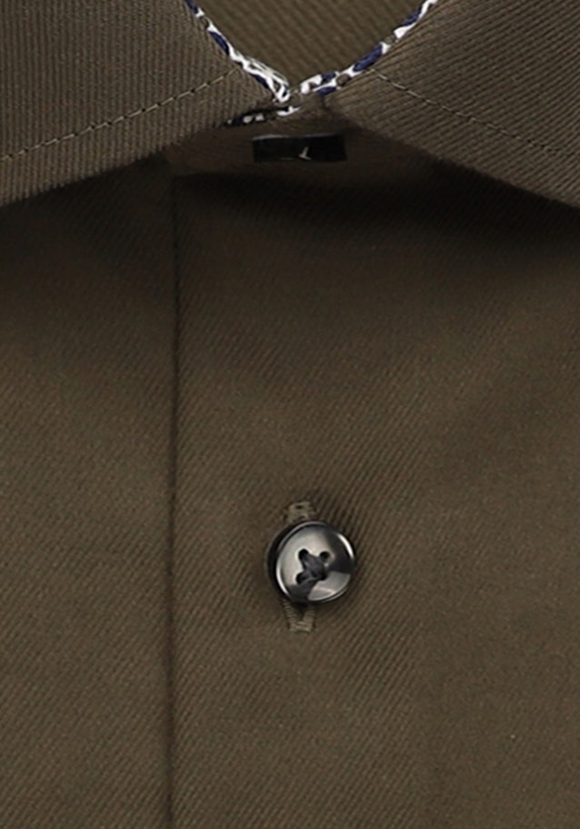 Non-iron Twill Business Shirt in Shaped with Kent-Collar in Green | Seidensticker Onlineshop