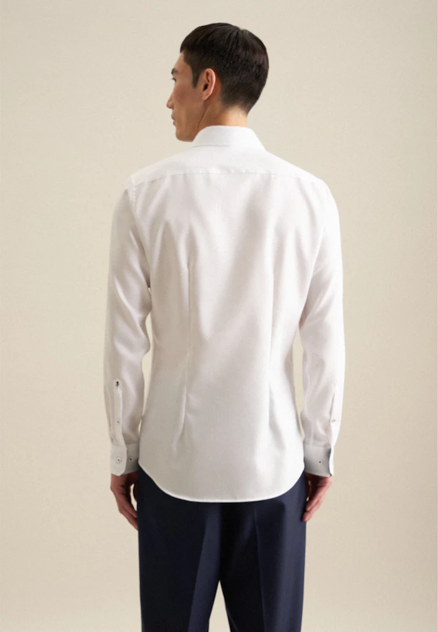 Shaped Business shirt Uni in White |  Seidensticker Onlineshop