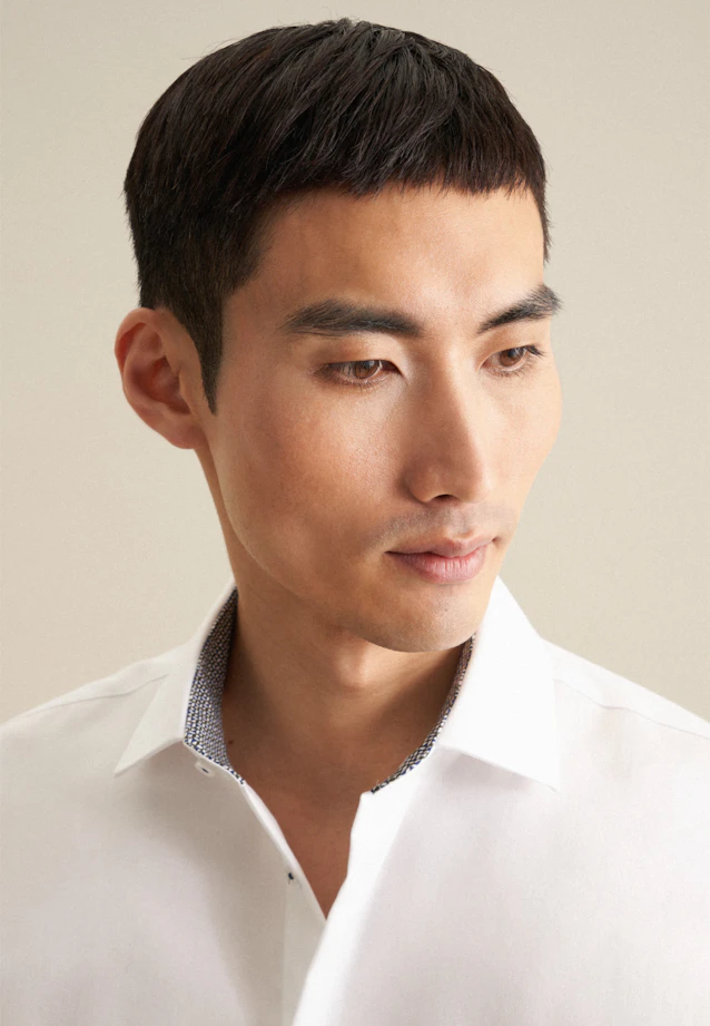 Shaped Business shirt Uni in White |  Seidensticker Onlineshop