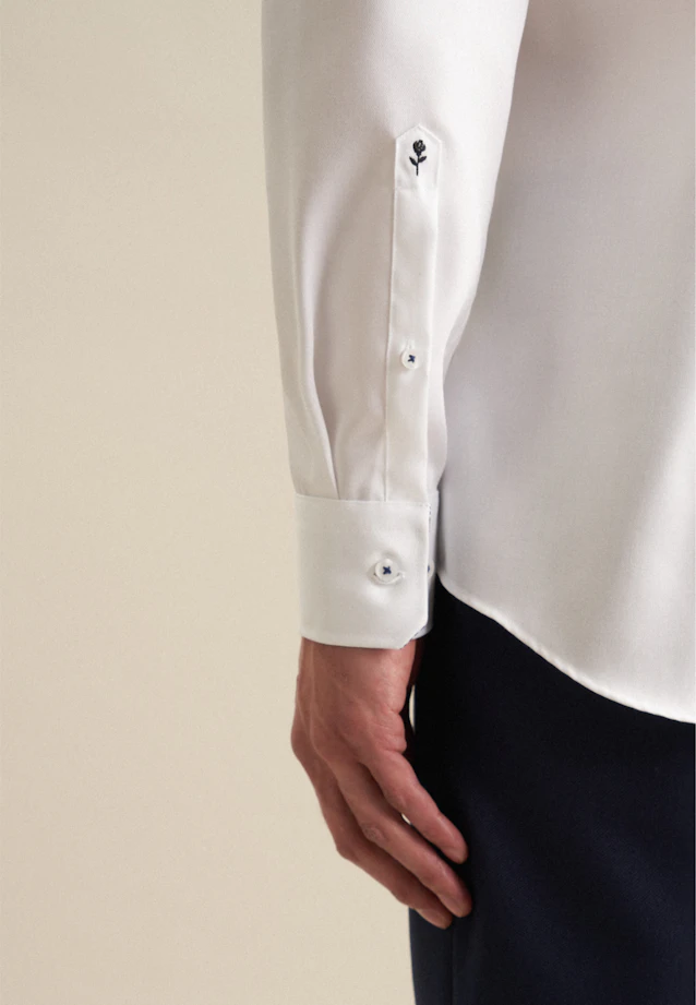 Shaped Business shirt Uni in White |  Seidensticker Onlineshop