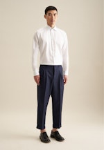 Non-iron Twill Business Shirt in Shaped with Kent-Collar in White |  Seidensticker Onlineshop