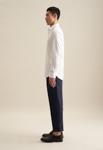 Non-iron Twill Business Shirt in Shaped with Kent-Collar in White |  Seidensticker Onlineshop