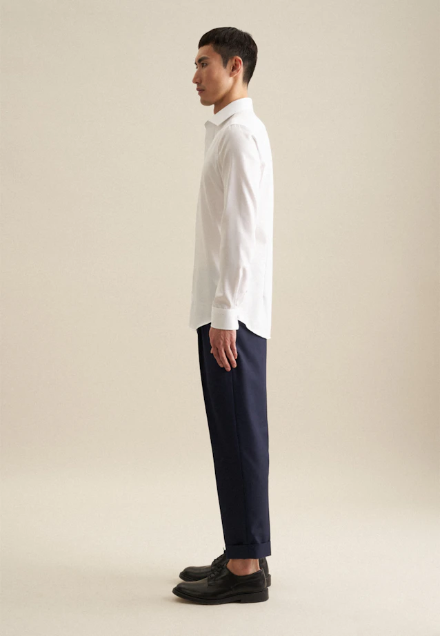 Shaped Business shirt Uni in White |  Seidensticker Onlineshop