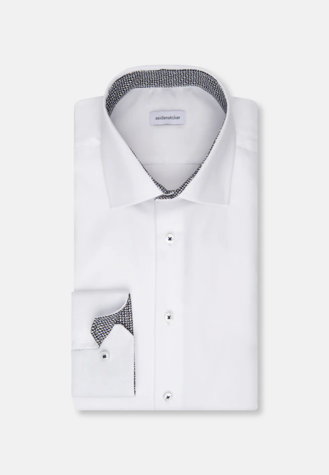 Shaped Chemise d'affaires Uni dans Blanc | Boutique en ligne Seidensticker