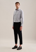 Shaped Business Hemd Karo in Mittelblau |  Seidensticker Onlineshop