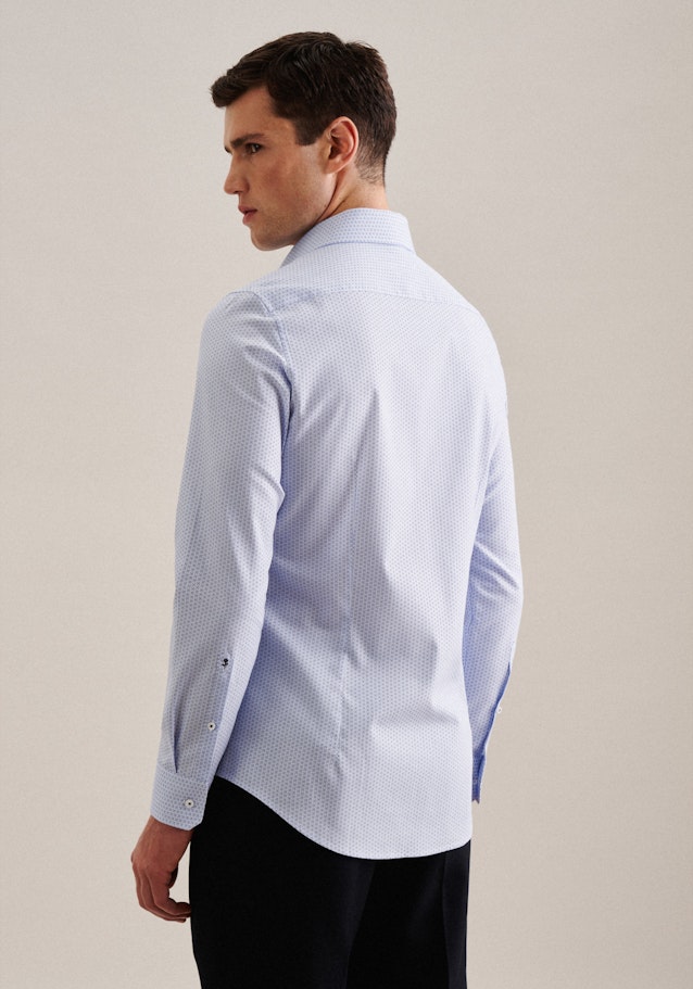 Twill Business Shirt in Slim with Kent-Collar and extra long sleeve in Light Blue | Seidensticker Onlineshop