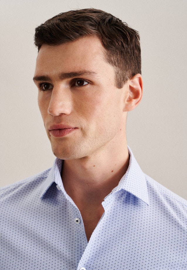 Slim Chemise d'affaires Imprimé in Bleu Clair |  Seidensticker Onlineshop