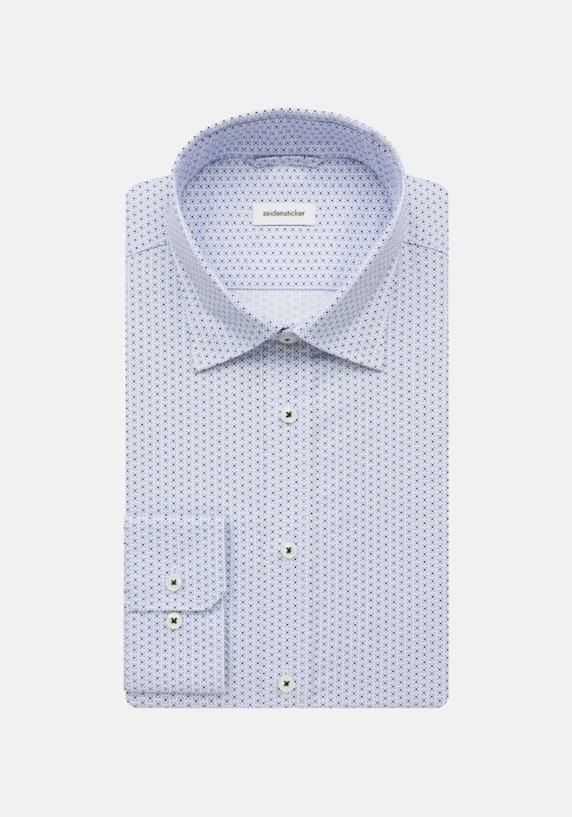 Twill Business overhemd in Slim with Kentkraag and extra long sleeve in Lichtblauw |  Seidensticker Onlineshop