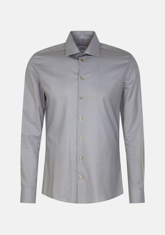 Twill Business overhemd in Slim with Kentkraag and extra long sleeve in Bruin |  Seidensticker Onlineshop
