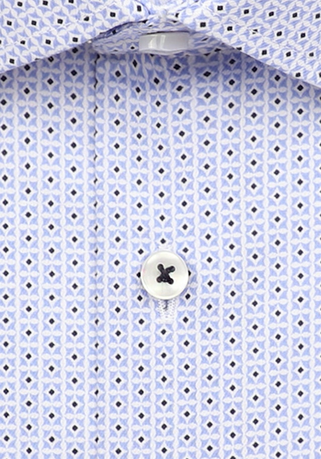 Shaped Business Hemd Druck in Hellblau | Seidensticker Onlineshop
