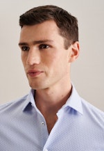 Shaped Business Hemd Druck in Hellblau |  Seidensticker Onlineshop