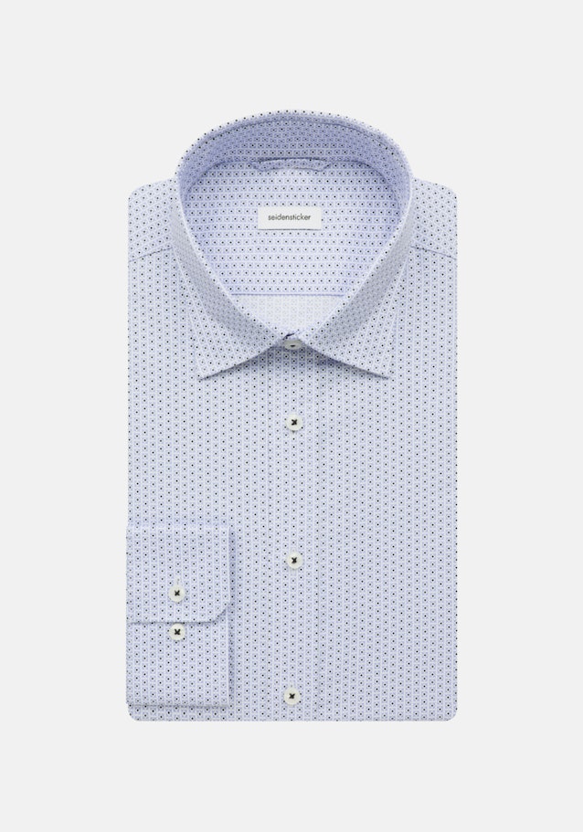 Twill Business Hemd in Shaped mit Kentkragen und extra langem Arm in Hellblau |  Seidensticker Onlineshop