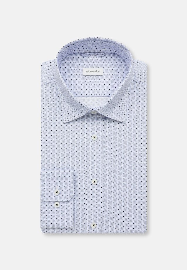 Shaped Business Hemd Druck in Hellblau |  Seidensticker Onlineshop