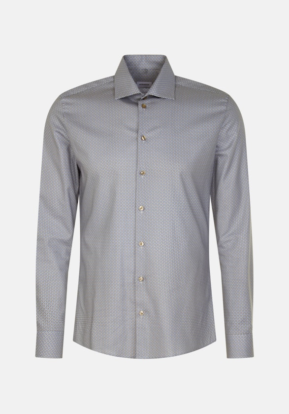 Twill Business Shirt in Shaped with Kent-Collar and extra long sleeve in Brown |  Seidensticker Onlineshop