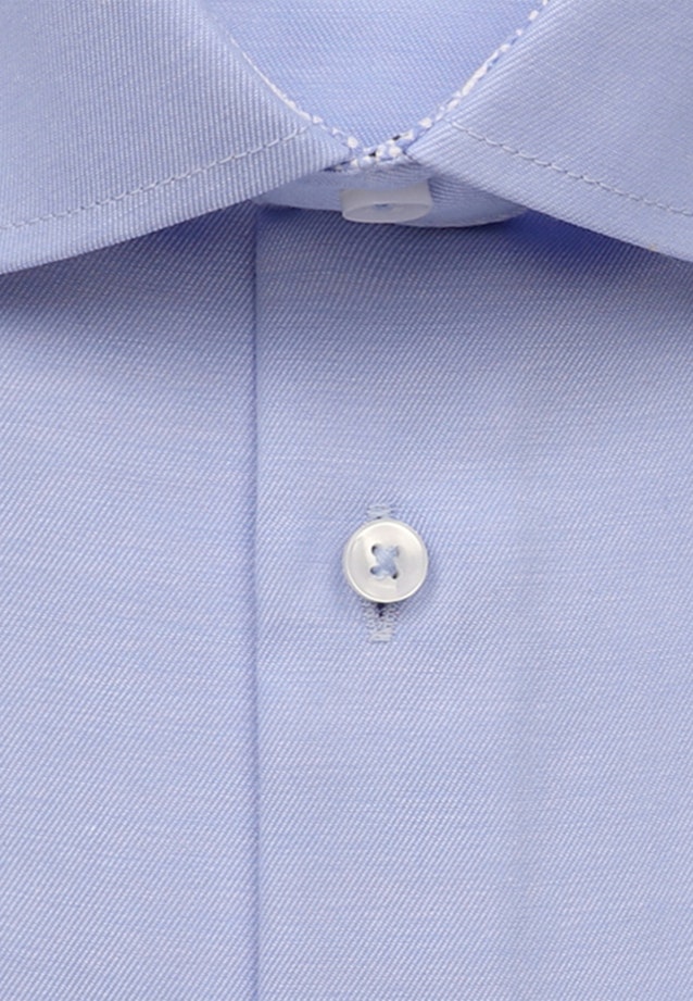 Non-iron Twill Business overhemd in Regular with Kentkraag and extra long sleeve in Lichtblauw |  Seidensticker Onlineshop