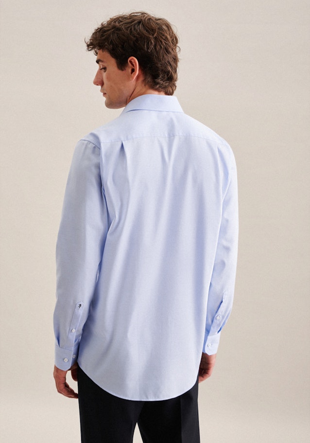 Bügelfreies Twill Business Hemd in Regular mit Kentkragen und extra langem Arm in Hellblau | Seidensticker Onlineshop