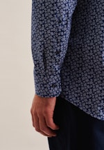 Poplin Business Shirt in Regular with Kent-Collar and extra long sleeve in Medium Blue |  Seidensticker Onlineshop