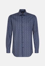 Regular Business Hemd Paisley in Mittelblau |  Seidensticker Onlineshop