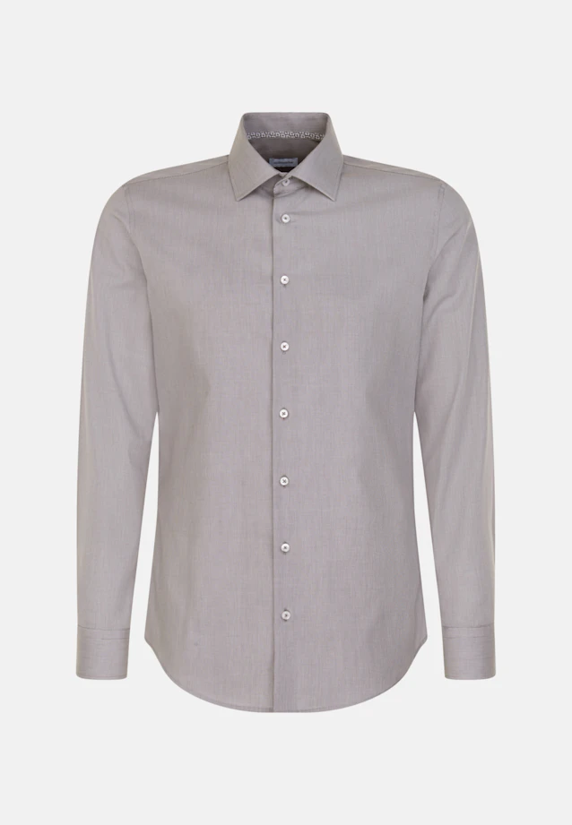 Slim Chemise d'affaires Uni in Gris |  Seidensticker Onlineshop