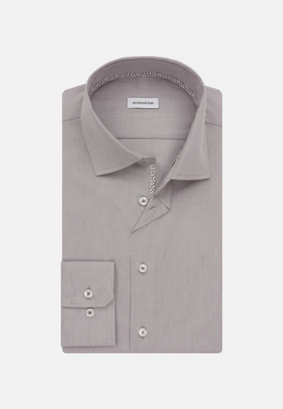 Slim Chemise d'affaires Uni in Gris |  Seidensticker Onlineshop