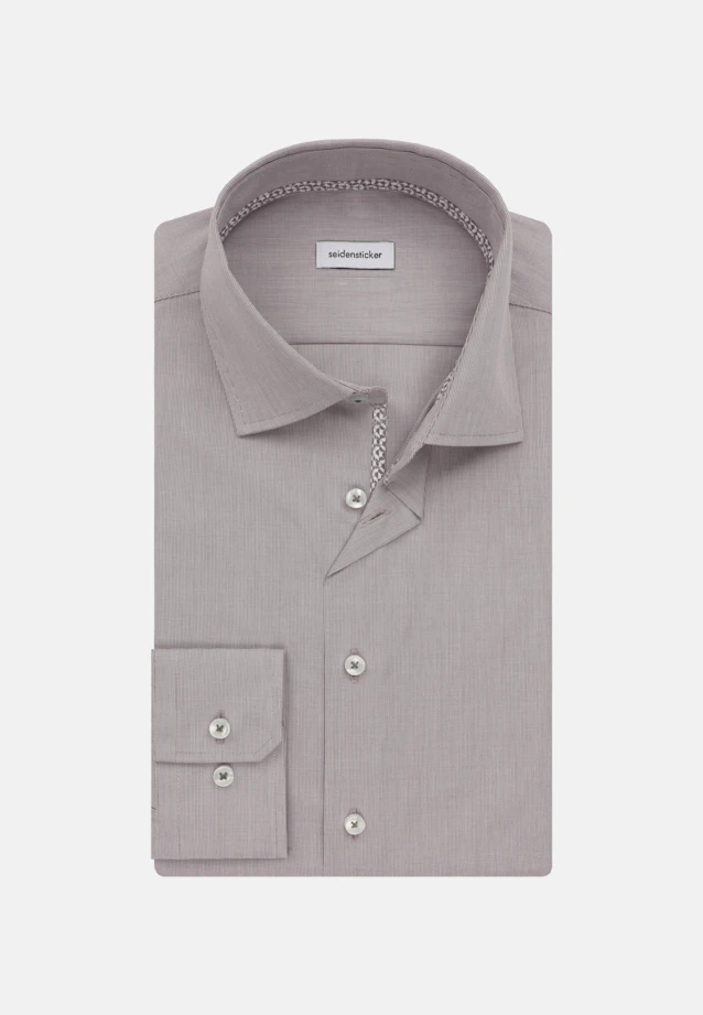 Slim Chemise d'affaires Uni in Gris |  Seidensticker Onlineshop